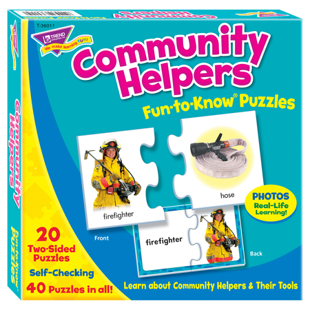 Trend Enterprises Community Helpers Fun-to-Know® Puzzles T36011